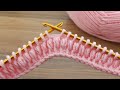 👌Amazing💯🤌 *tasarım*~Trend~ *Super easy tunisian* knitting pattern online tutorial for new learners