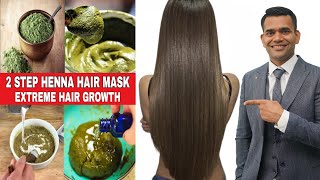 2 STEP HENNA HAIR MASK FOR EXTREME HAIR GROWTH   Dr. Vivek Joshi