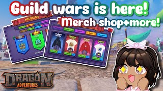 Guild Wars is Here! New Merch Shop! (Dragon Adventures, Roblox!)