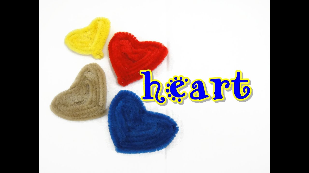 Pipe Cleaner Craft Heart EASY YouTube