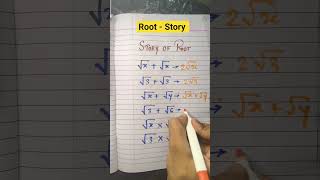 Story Of Root - Hack For Competitive Exam 💯🔥 #mathsshorts #maths #reasoning #roots #mathematics