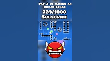 Day 2 of making an insane demon #geometrydash #gdupdate #gd #gdshorts