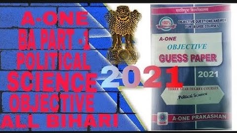 BA part 1 subsidiary paper 1 Patliputra University2021