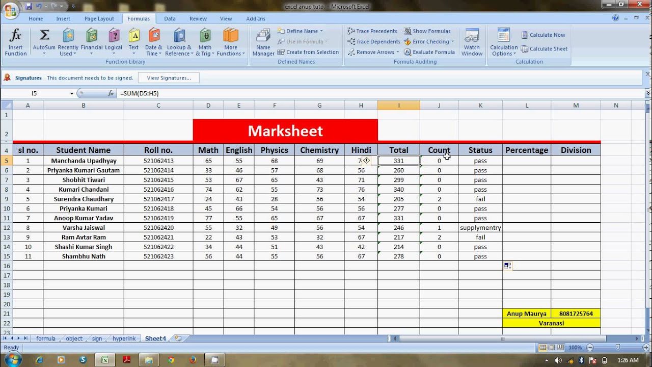 31 [pdf] SALARY SLIP FORMAT IN EXCEL SHEET WITH FORMULA