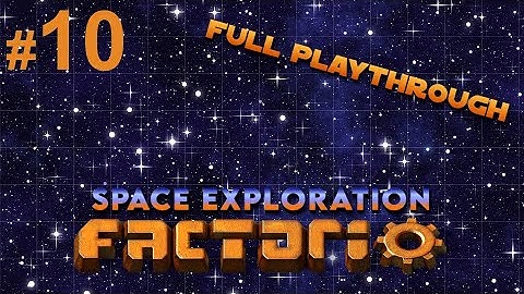 Part 10, where we are exploring a TSM-based rail network ! [Factorio Space Exploration Playthrough]