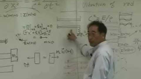 [Lecture 25-7: Vibration of Rod] Mechanical Vibration by Prof. Yang-Hann Kim at KAIST