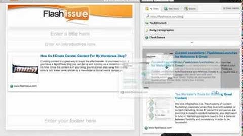 Create A Curated Newsletter with Flashissue