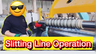 Slitting Line Operation | Metal coil slitting line | How to running slitting machine ?