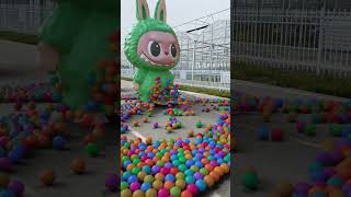 Labubu Plays The Ball And The Douyin Assistant Popular Creative New Special Effects Labubu Puzzl