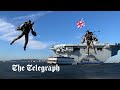 Royal navy testing iron manstyle jet pack suits to swarm enemy ships