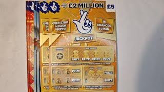 Red hot 7s v £100,000 a month for a year v 2 million pound gold scratch cards £30 in play 