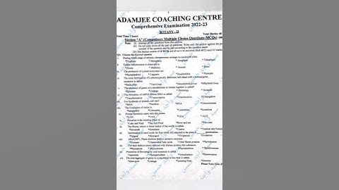 adamjee coaching center botany exam 2023,2nd year botany target paper 2023 karachi board,xii botany