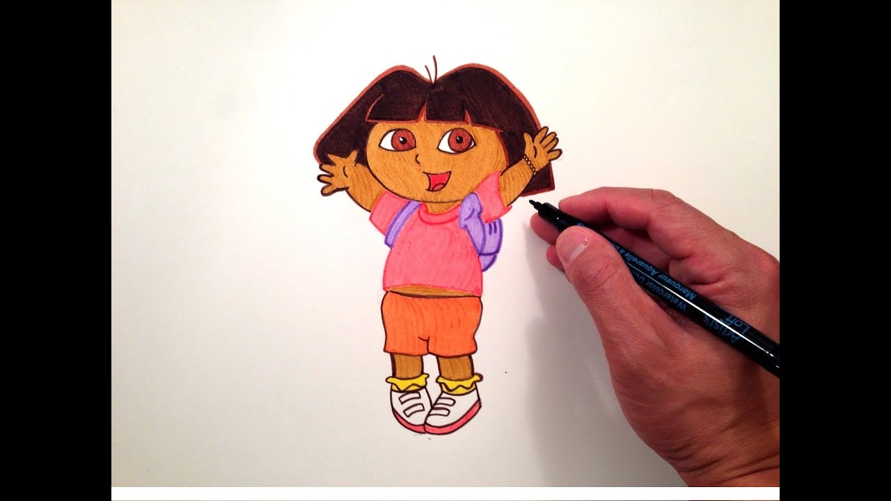 How to Draw Dora the Explorer - YouTube