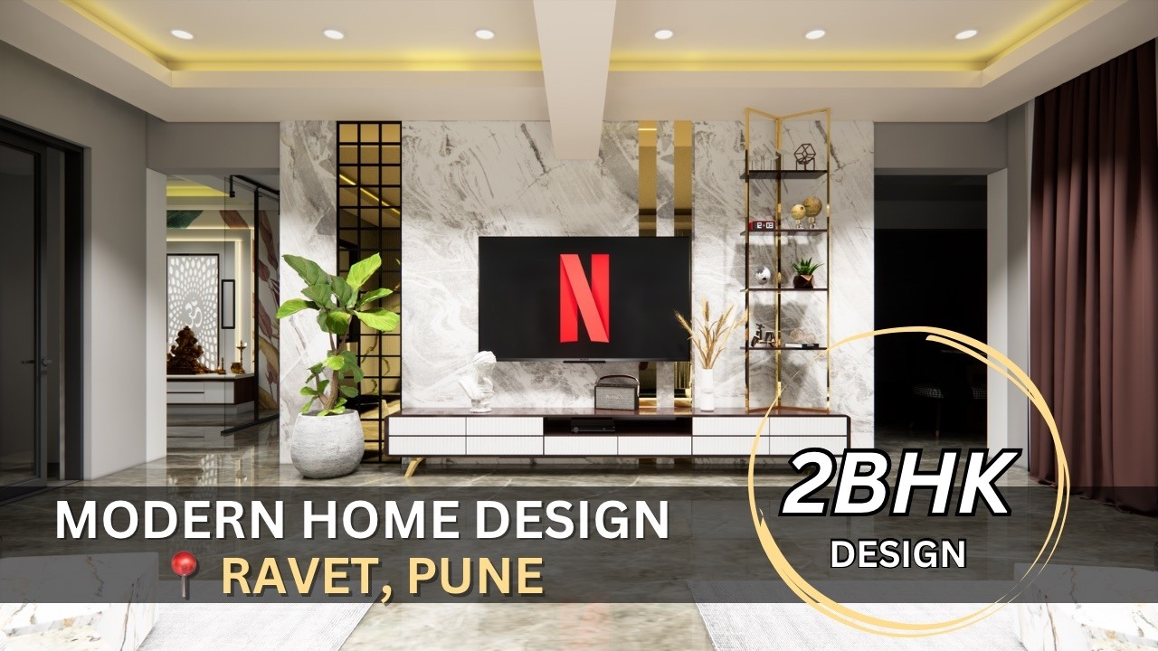 2BHK Home Modern Interior Design | Interior Design ideas | Ravet, Pune ...