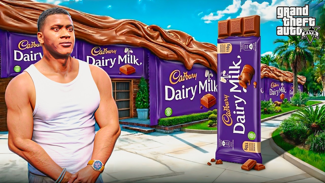 Franklin Found Biggest Dairy Milk Chocolate 😲In Gta5 Malayalam