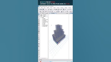 Different ways to open etabs model in etabs