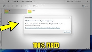 Windows cannot access Shared Folder & Drive Network Error in Windows 11 / 10 / 8/ 7 - How To Fix ✅