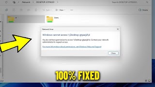 Windows cannot access Shared Folder & Drive Network Error in Windows 11 / 10 / 8/ 7 - How To Fix ✅