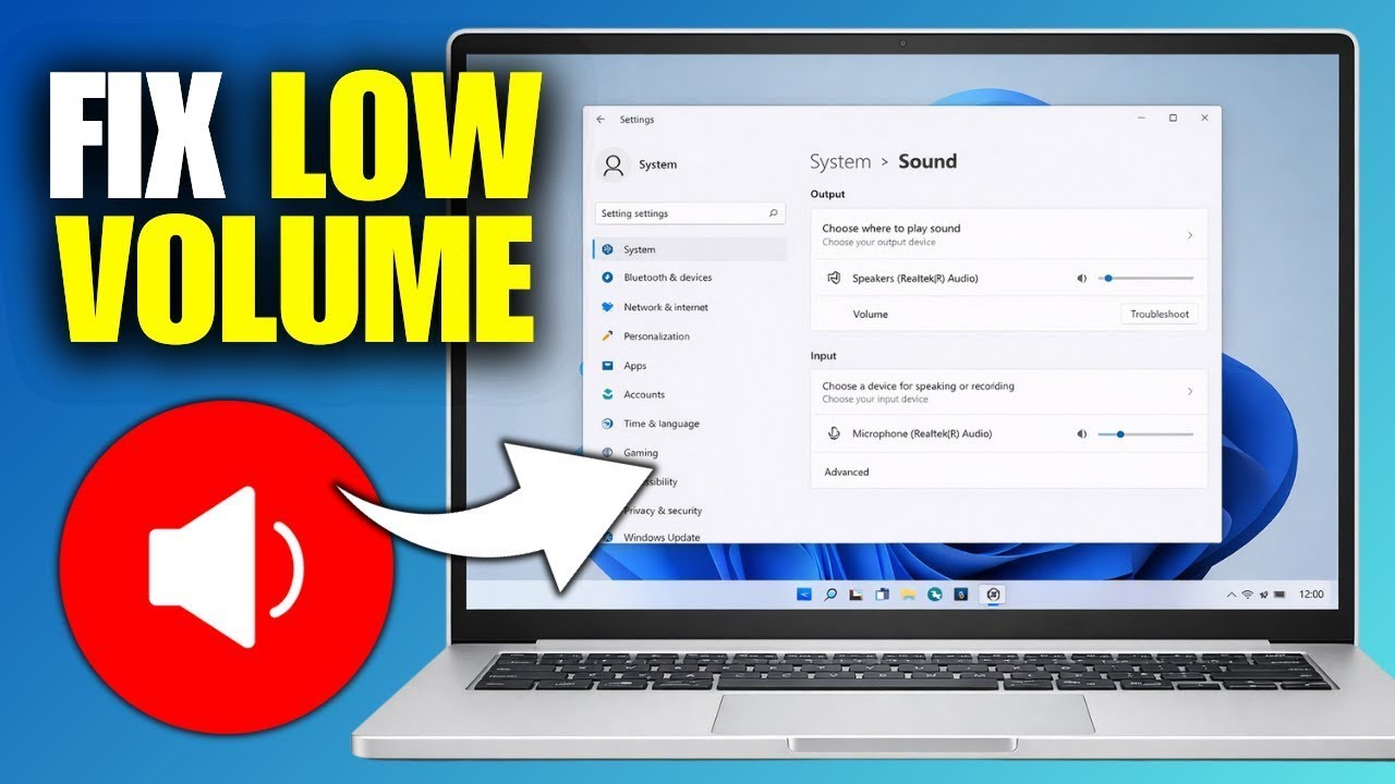 Как исправить проблему с низким уровнем громкости на ноутбуке в Windows 11 (2025)