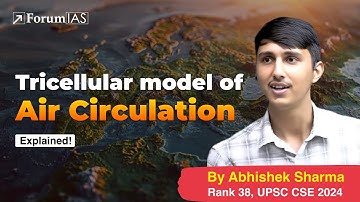 Lecture 26- Tricellular Model of Air Circulation | Abhishek Sharma (IAS Rank 38) | ForumIAS