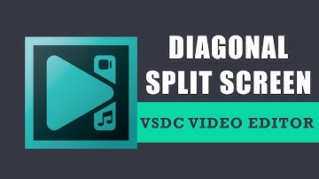 How to create a diagonal split screen effect in VSDC Free Video Editor?