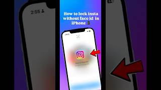 How to lock insta without face id in iphone