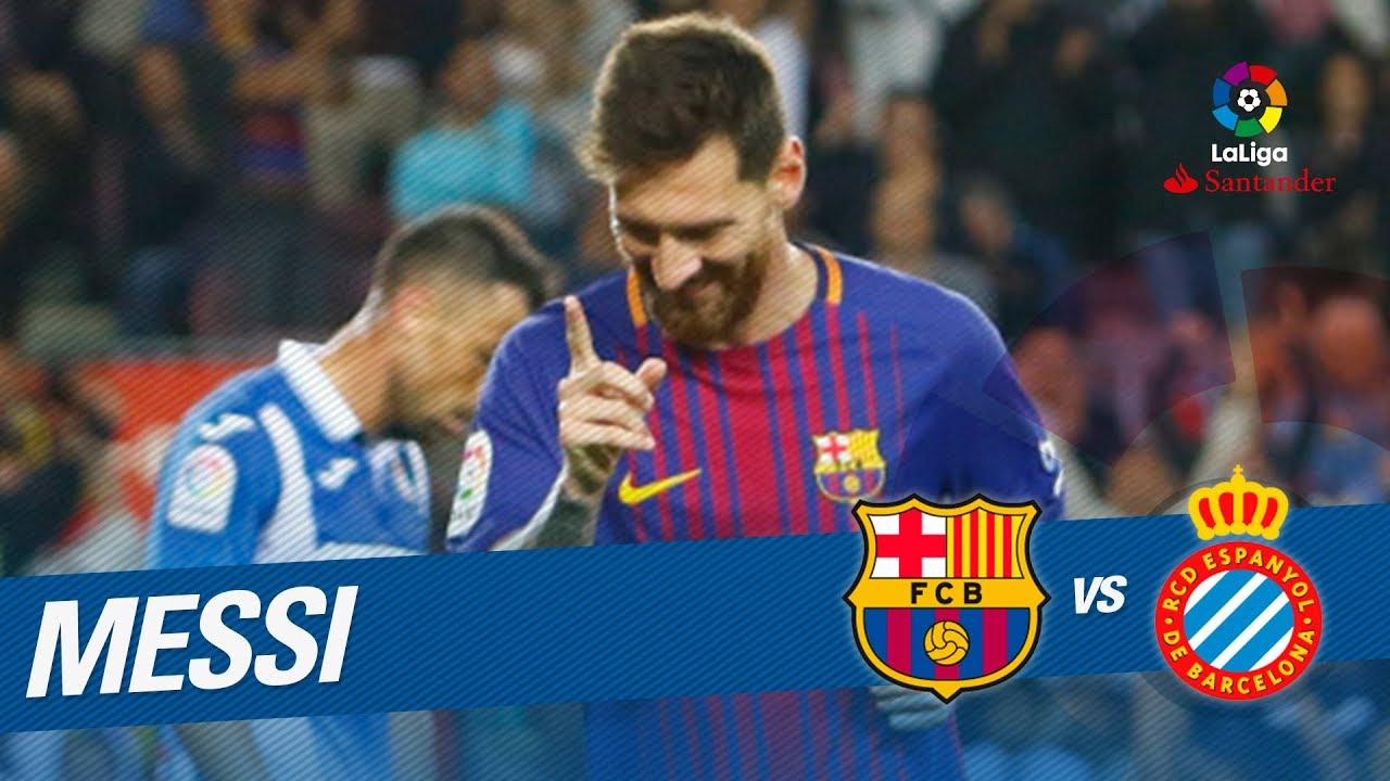 caravana Una buena amiga hotel El hat-trick de Messi en el FC Barcelona vs RCD Espanyol (5-0) - YouTube