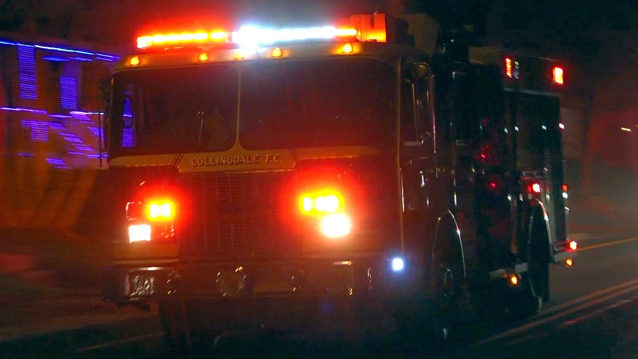 Collingdale Fire Company Rescue 33, Squad 33, Engine 33 & Collingdale Police Dept 65-9 Responding