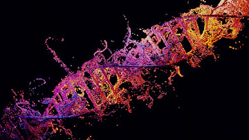 Blender - Double Helix Particle Simulation