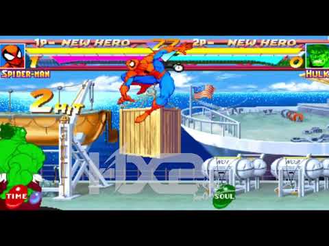 Marvel Super heroes bug Hulk freezed whith siperman web