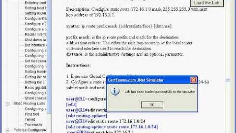 CertExams Network Simulator for Juniper Junos (JNCIA)