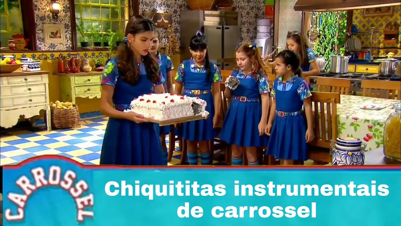 Chiquititas instrumentais de carrossel cena Mili derruba o bolo - YouTube