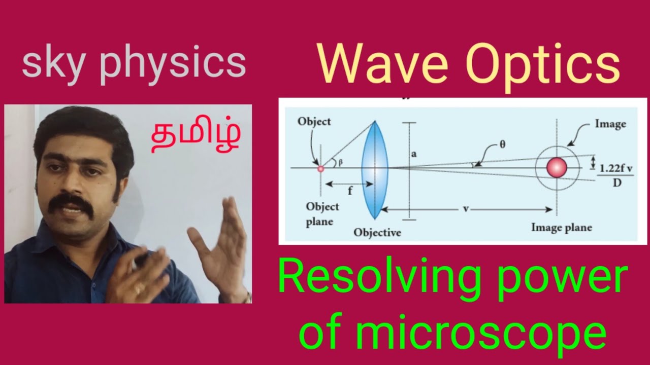 Resolving power of microscope||Wave Optics||STD 12 Physics||sky physics||Tamil
