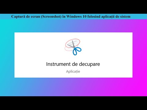 🟣 Captura de ecran (Screenshot) in Windows 10, folosind instrumentele de sistem - IT Simplu