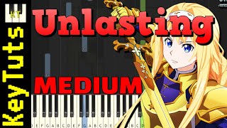 Unlasting [Sword Art Online: Alicization] - Medium Mode [Piano Tutorial] (Synthesia)