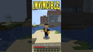 Becoming INVINCIBLE in Minecraft!  #minecraft #minecraftmods #invincible