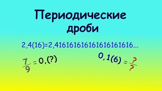 картинка: Периодические дроби. Как превращать. Легкий способ  #maths #дроби #science