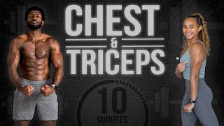 10 Minute Dumbbell Chest & Triceps Workout [Upper Body Strength]