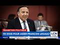 115 000 To Help François Legault In His New Life 
