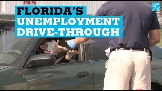 Florida’s unemployment drive-through