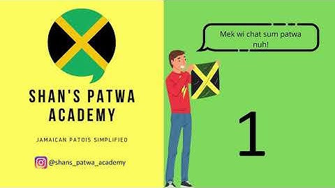 How to speak like a Jamaican - Learn Jamaican Patois Lesson # 1  (Jamaican Language/ Creole)