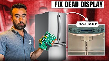 How to Fix GE Fridge That Has No Display Light |WG03F02444|ge fridge display problem fixed