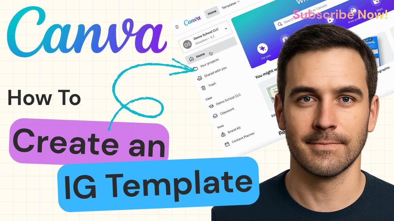 How To Create an Instagram Template in Canva | Canva Social Media ...