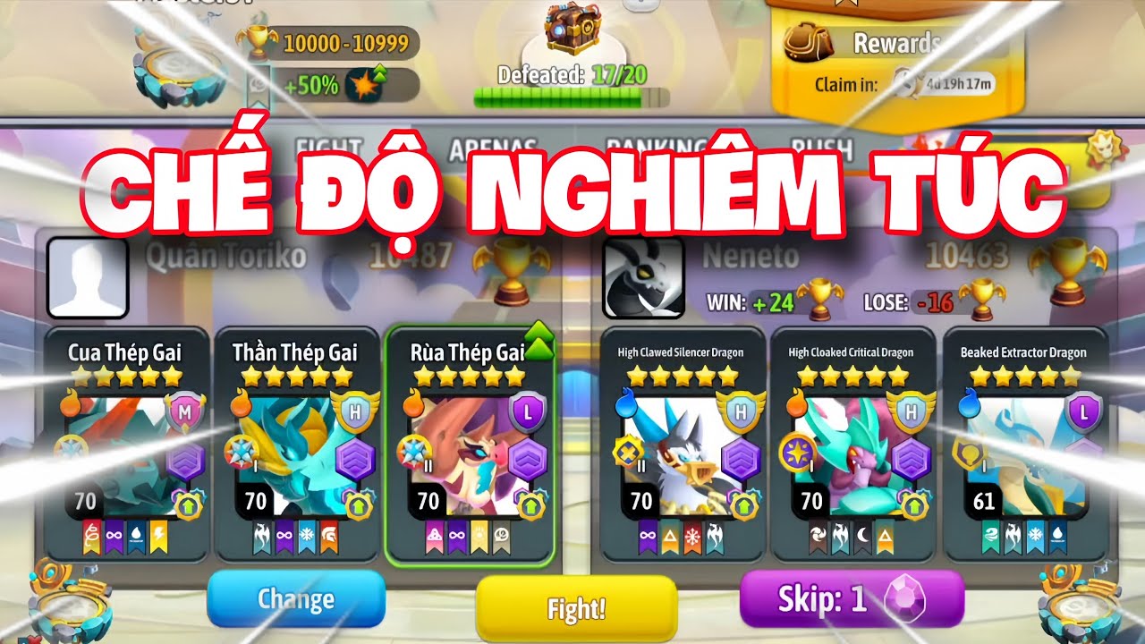 Dragon City Tập 2047 : Mình Bật Chế Độ Nghiêm Túc Đánh Arena 