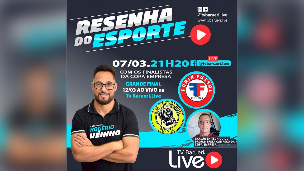 Carlão – Ex – Técnico Do Projab | Resenha Do Esporte Com Rogério Veinho