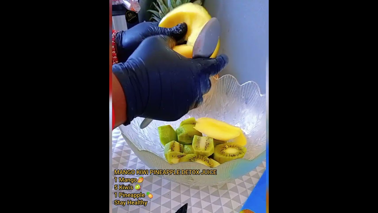 MANGO KIWI PINEAPPLE DETOX JUICE RECIPE 