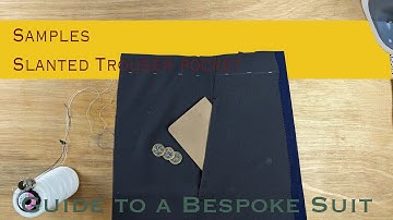 How to Make a Slanted Trouser Pocket w/ a Coin Pocket | Guide to a Bespoke Suit