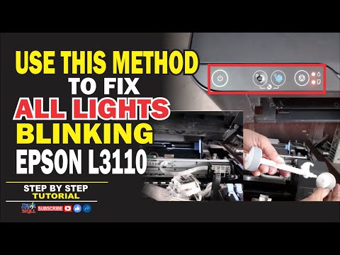 HOW TO FIX ALL LIGHTS BLINKING | EPSON L3110 | STEP BY STEP TUTORIAL | JM KAHAL SKILL