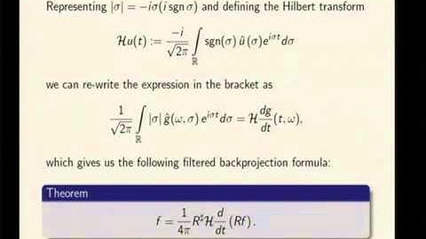 Generalized Radon transforms in tomography
