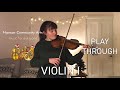 The BIG Christmas Concert - Violin I Play Through with Rebecca | Hanson Community Arts